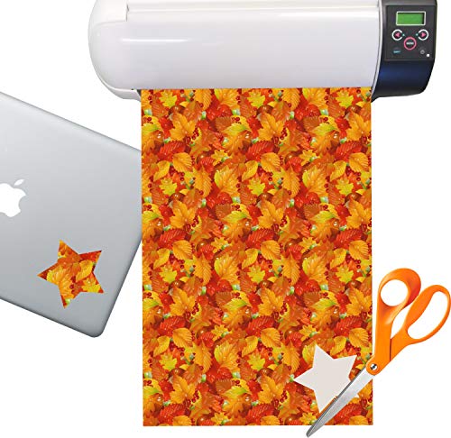 Fall Leaves Sticker Vinyl Sheet (Permanent)