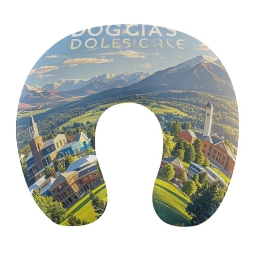 Almohada de viaje espuma viscoelástica tamaño único miniatura 1