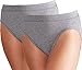 Produktbild ESGE Damen-Slip 2er-Pack Feinripp grau-meliert Größe 48/50