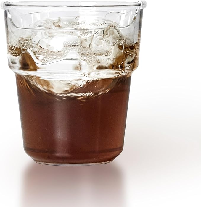 Bicchiere 1 pezzo | Bicchiere per anziani dal design moderno | Coppetta per disfagia per persone con difficoltà di deglutizione | Per le persone con Parkinson e tremore essenziale