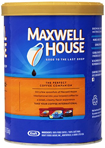 Image of Maxwell House Master Blend Ground Coffee, 11.5-Ounce Cannister (Pack of 4)