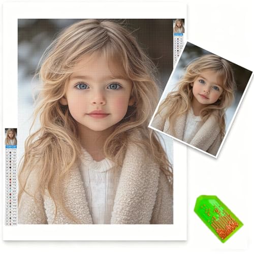 Kit Complet Broderie Diamant Personnalisé 45x60cm - Solution Déco Murale Anti-Stress