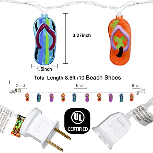Abeja Beach Slipper String Lights St Patrick's Day Decor 10Ft Light For Bar Cafe Shop Birthday Wedding Party Bedroom Dorm Wreath Summer Club Decorations #TOP1