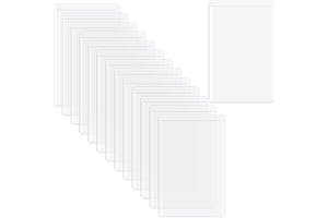 Fengek 50 Packs Clear Business Card Sleeves