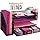 Desk Organizers and Accessories with File Holder, 4-Tier Paper Letter Tray Organiser with Drawer and 2 Pen Holder, Mesh Desktop Document Organizer for Office Supplies, Workspace - Black