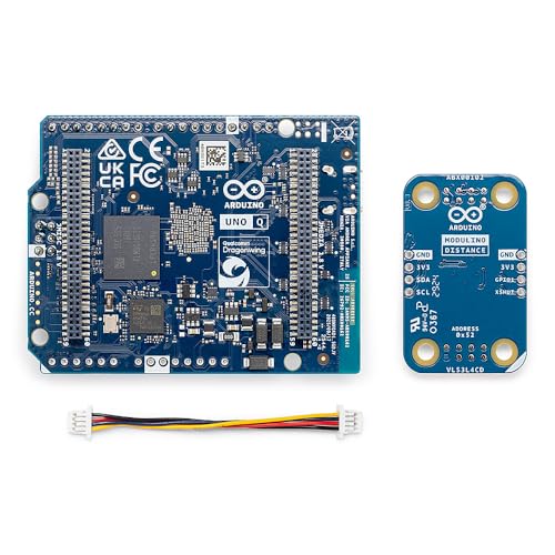 Arduino® UNO™ Q 4GB Modulino® Distance Bundle: TOF-Abstandsmessung & Hinderniserkennung