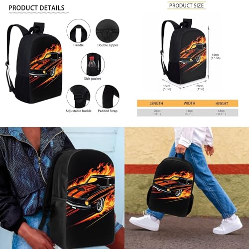 Race Car Teen School Backpacks for Boys Kids Book Bags Large Capacity Elementary Backpack for Boys with Keychain Lunch Box and Pencil Case Lightweight Schoolbags for Teens4