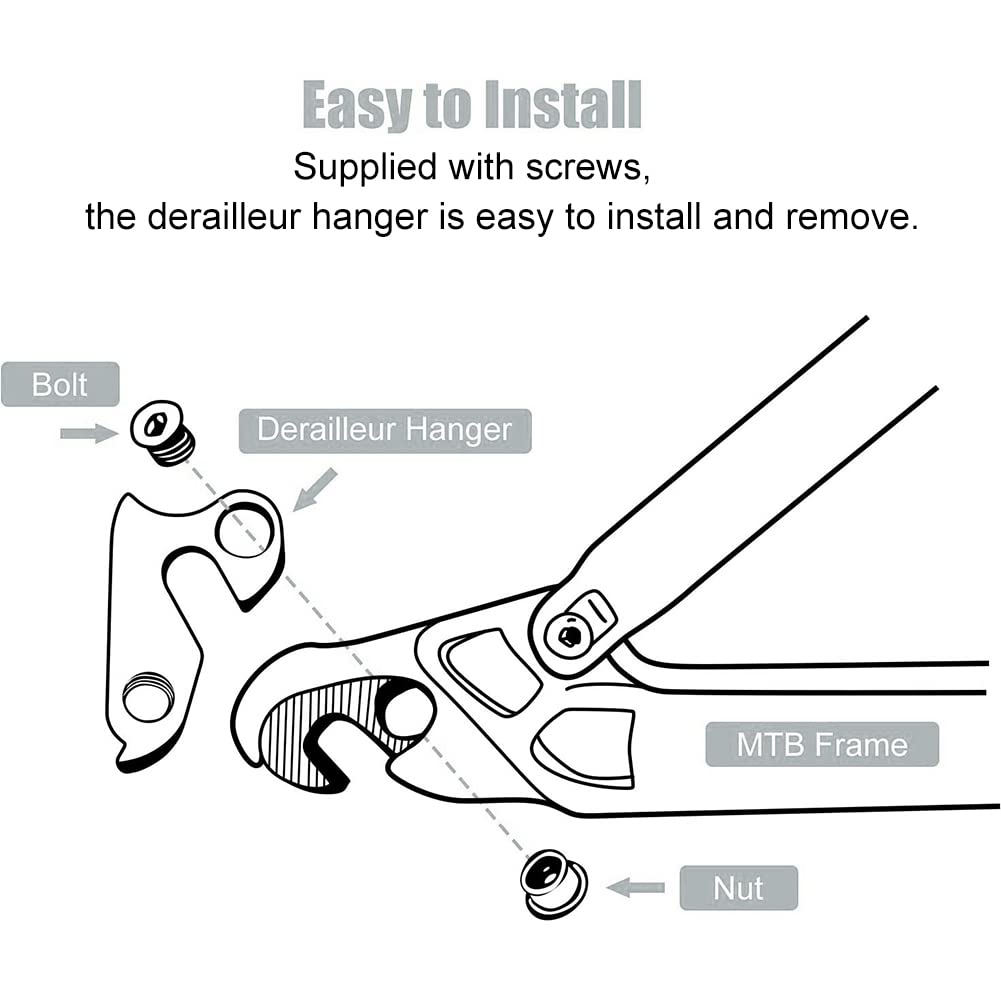 Forcellino Cambio Per Bici - In Lega Alluminio Per Mountain Bike E Deragliatore Posteriore - Foto 4