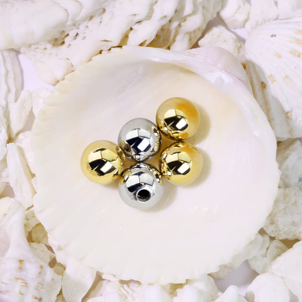 Paula & Fritz® Piercing Ersatz-Kugel 14 Karat Echtgold Innengewinde 1,2-mm 1,6-mm Stärke Kombinierbar Mehrfarbig Straight Barbell Labret Surface