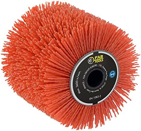 Fartools 110886 Bürste aus Nylon, Schleifmittel, Durchmesser 120 mm, Länge 100 mm, für Renovator REX120C, REX200 und REX-H200 zum Entfernen von Schmutz/Entgrauen/Reinigen