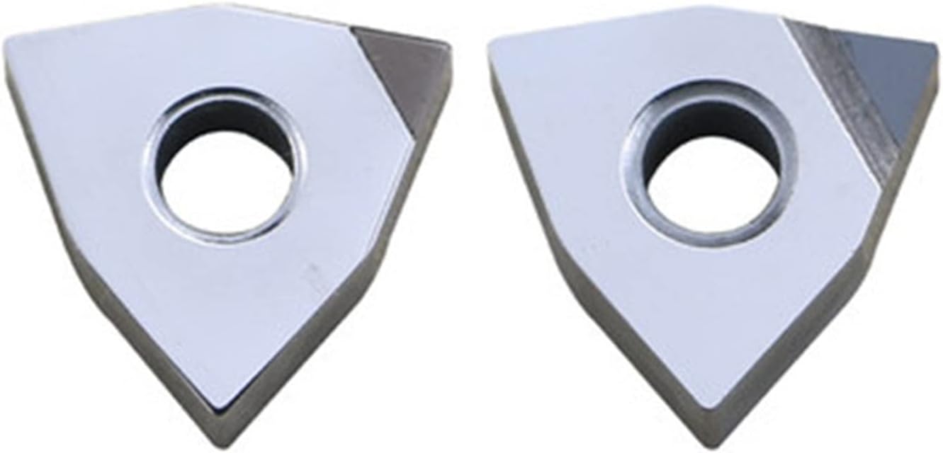 PCD CBN Insert WNMG For Turning Tool CNC Lathe Turning Insert WNMG080402 WNMG080404 WNMG080408for Aluminum Hard Steel(WNMG080404,2PCS_CBN)