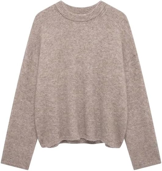 Women's Streetwear Round Neck Polyester Fiber Outdoor Sweater
