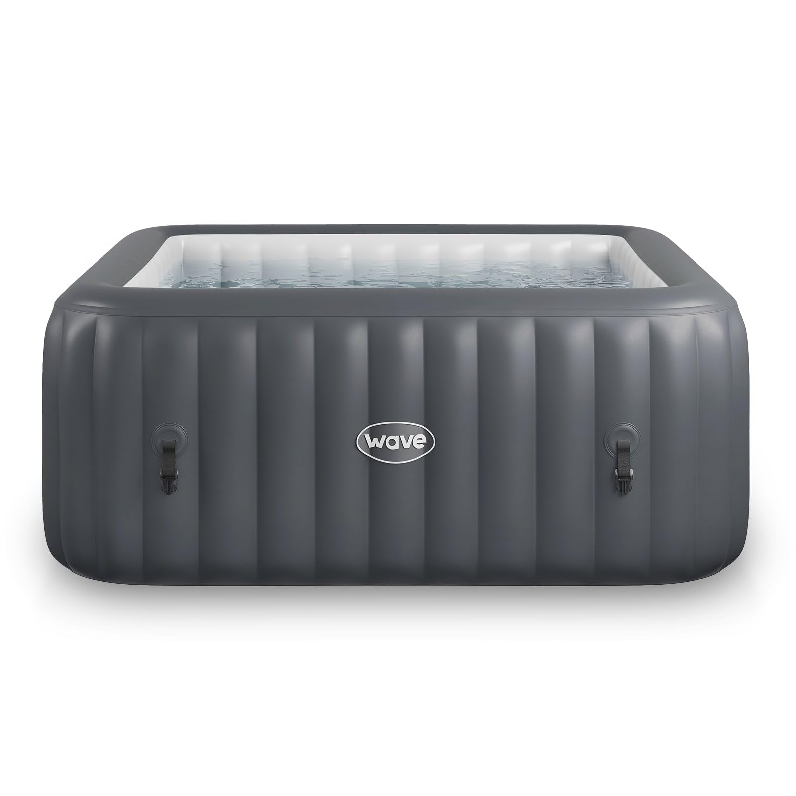 SPA Inflable Wave | Calentador ecológico Integrado | Sistema de Masaje Aquajet | Protección anticongelante | Configuración rápida de 15 Minutos (Pacific, 4 Personas | Gris Oscuro)