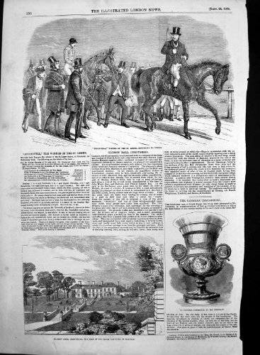 St Leger 1852 de Gagnant de Glossop Hall Derbyshire Stockwell St Leger 1852 de Gagnant de Glossop Hall Derbyshire Stockwell