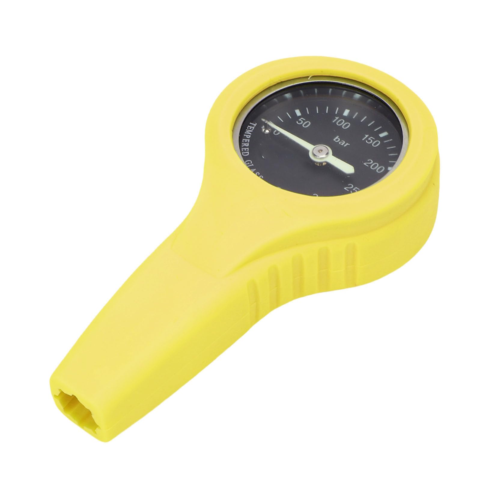 Manometro per Immersioni Subacquee Leggero, Facile da Leggere, per la Sicurezza Subacquea, Design in Acciaio, 1 Pezzo (Gialla)
