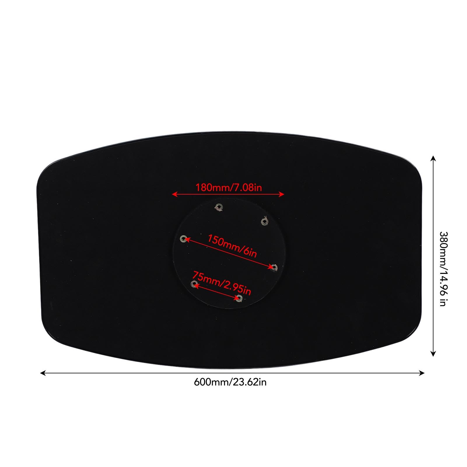 Plateau de Table pour Camping-Car, Surface Lisse, Trous de Vis Ouverts, Bords Anti-Goutte Amovibles pour Voiture