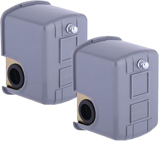 FanWayer 40/60 PSI Water Well Pump Pressure Switch, Adjustable 1/4" Female NPT Pumptrol Style - 2 Pack
