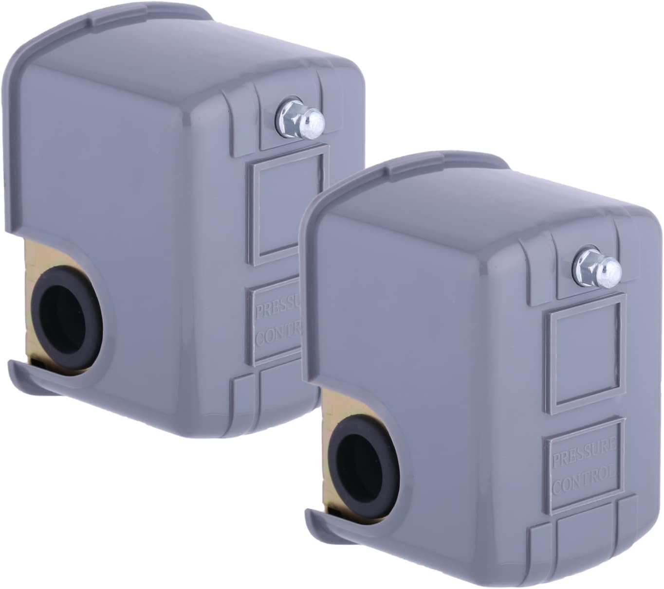 Water Pressure Switch 40-60 psi, Black Plastic Utility Switch for Well Pump, 1/4” Female NPT, 2pcs