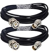Amazon.co.jp: leeyovk BNC ケーブル BNCオス ⇔ BNCメス WIFIアンテナ