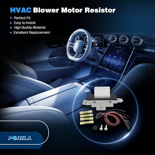 Image of 1581773 Blower Motor Resistor for Auto AC Control Compatible with 2003 2004 2005 2006 Chevy Silverado 1500 Trailblazer Avalanche Suburban Tahoe, GMC Sierra Yukon, Cadillac Escalade, 973-508