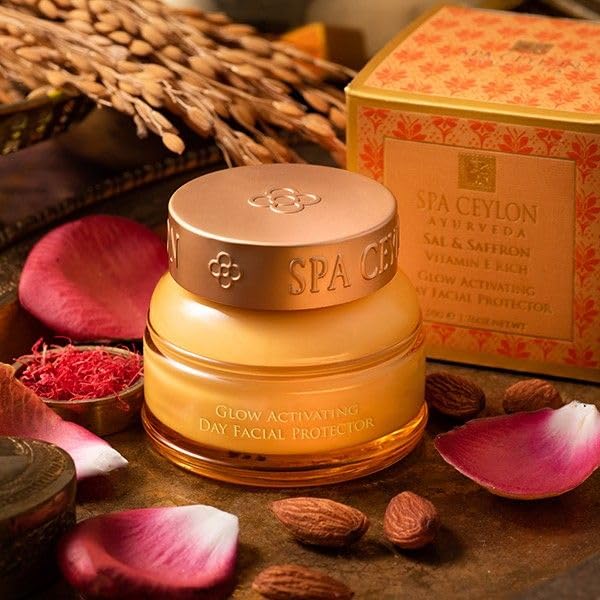 SPA CEYLON Sal and Saffron Vitamin E Enriched Glow Activating Day Facial Protector | Hydrating Sunblock Skin Nourishment - Image 6