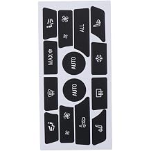 AC Dash Button Repair Kit, AC Button Stickers, Car Dash Panel Control Repair Decals Compatible with BMW 5 Series 2009-2015