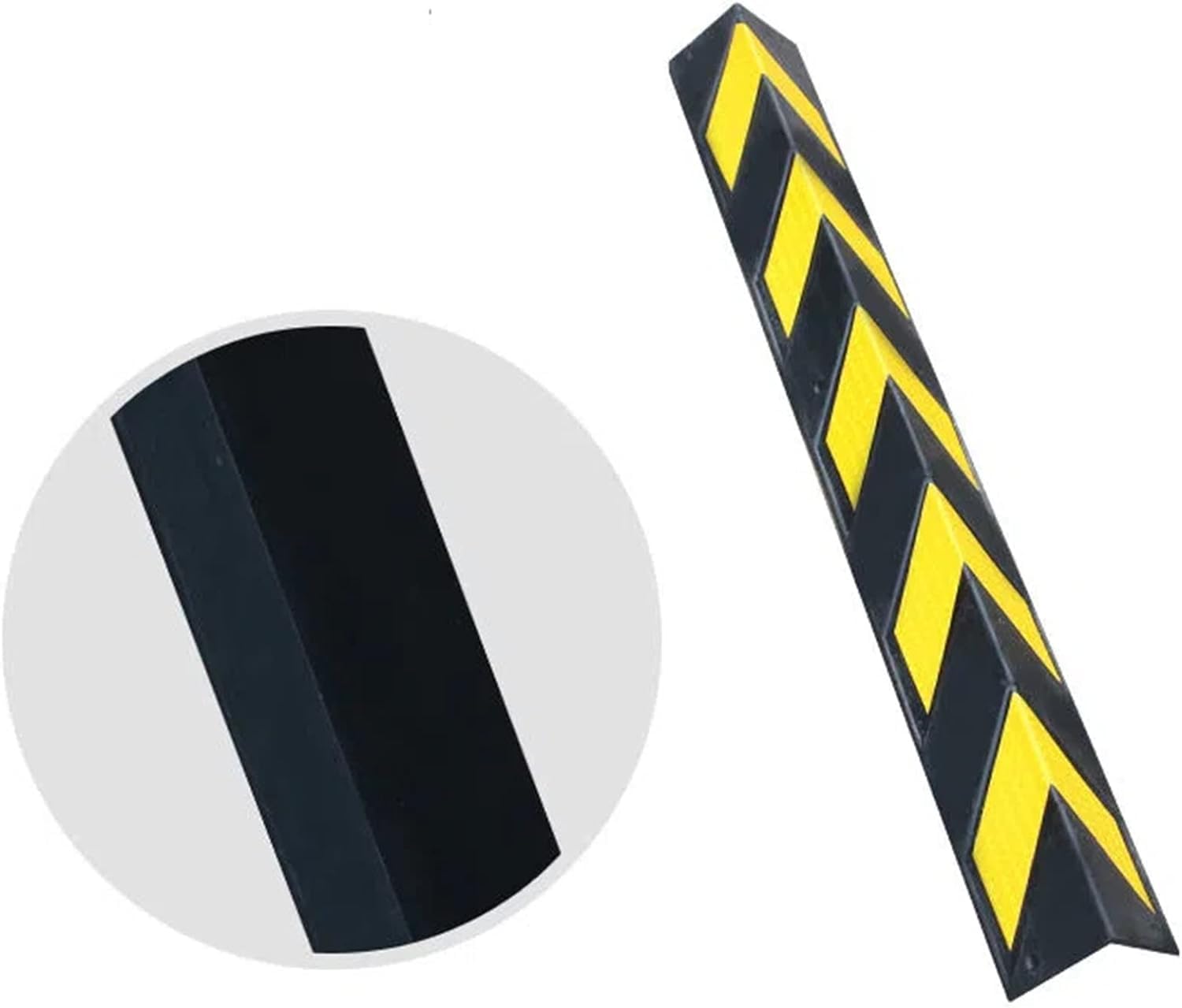 Tianqihao Black+Yellow Garage Column Protector L-Shaped Parking Corner Guard, Wall Corner Guard, Reflective Garage Edge Corner Guard, Two Color Garage Corner Guard To Protect Parki,-16Pcs