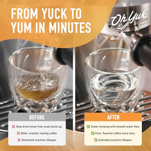 image for Oh Yuk Coffee Machine Descaler - Cleaning and Descaling Solution Unive