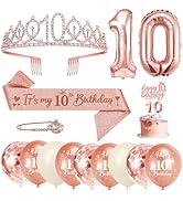 Ballons 50 Anniversaire Décoration Femme Or Rose, 50E Anniversaire Déco