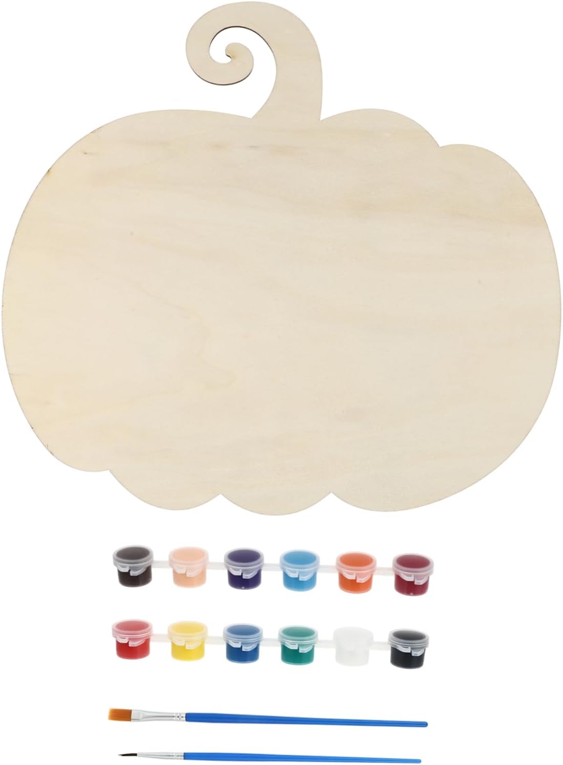 Halloween DIY Decors Pumpkin Shaped White Embryos Wooden Boards
