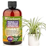 Premium Liquid Spider Plant Fertilizer - 3-1-2 Concentrate for Indoor Plants and Flowers by Gardenera | Organic Plant Food for Spider Plants - 8oz