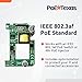 PoE Texas Raspberry Pi PoE Hat - Power Over Ethernet PiHat Fits Raspberry Pi 3 B+ and Pi 4 - Slim, Sleek, Compact, Heat Sink, Fanless - Works with Active 802.3af PoE Network Switch or 48v PoE Injector