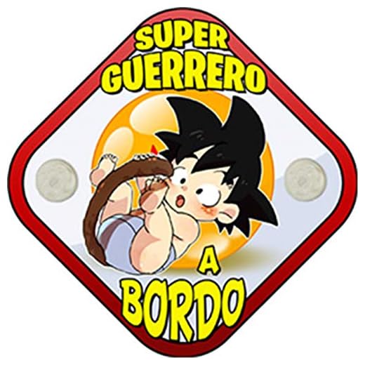 Placa bebé a bordo para fans de Goku peque Super Guerrero a bordo