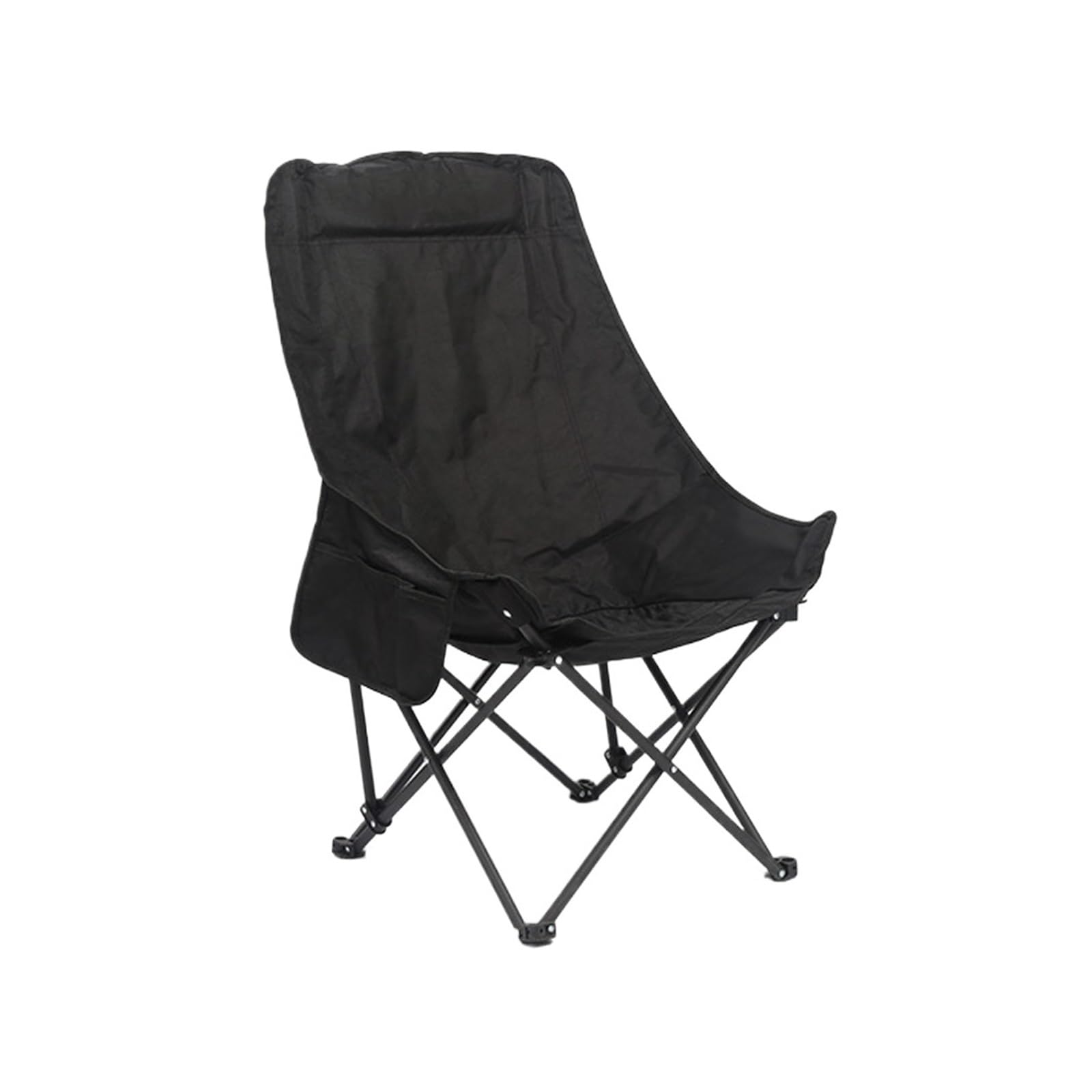 Chaise de lune confort pour le camping et le jardin avec dossier haut rembourré adulte