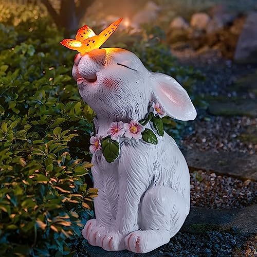 Attivolife-Garden-Solar-Outdoor-Statues-Rabbit-Light-Patio-Decor-Easter-Bunny-with-Butterfly-Ornament-for-Lawn-Balcony-Yard-Art-Decoration-for-Mom-Grandma