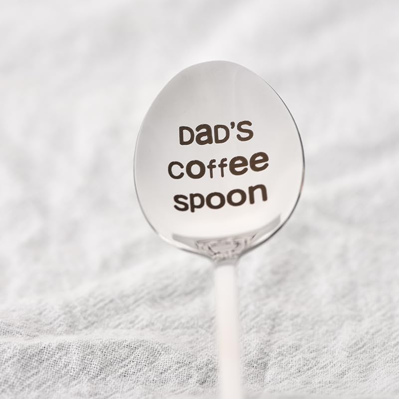 Miniatura 3 de Cuchara de café para papá, regalo de cumpleaños para papá, regalos del día del padre de hija, hijo, padre, papá, regalos de Navidad para papá,