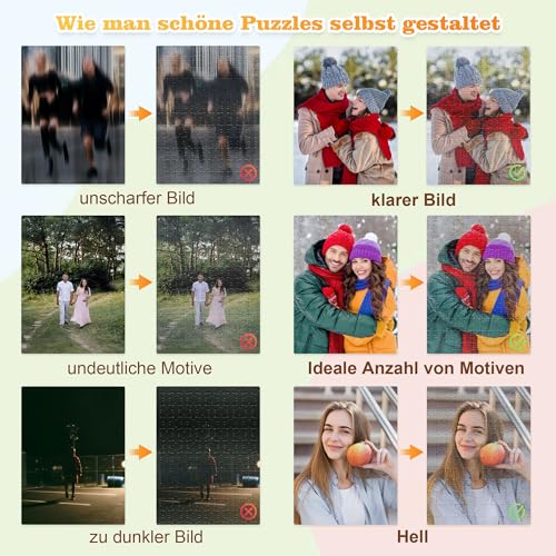 Easycosy Personalisiertes Puzzle mit eigenem Foto - 35/72/120 Teile: Gestalte selbst Puzzle mit Bild… – Ansicht 3