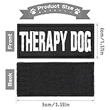 Molain 6 Stück/Set Reflektierende Hundewesten Patches Abnehmbare Hundegeschirr Patches mit Haken Custom Name Patch - Service Dog In Training Therapie Do Not Pet