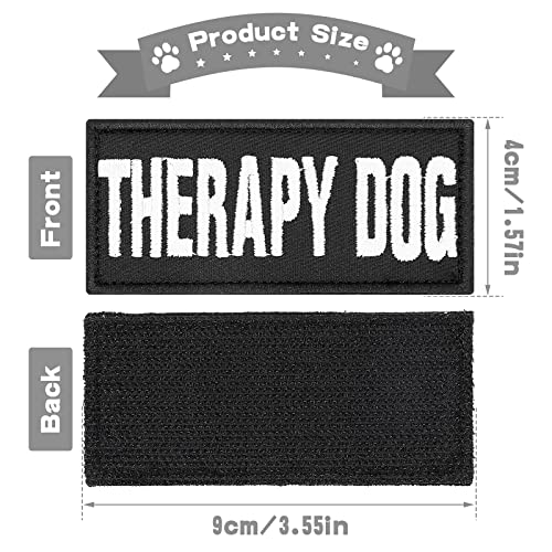 Molain 6 Stück/Set Reflektierende Hundewesten Patches Abnehmbare Hundegeschirr Patches mit Haken Custom Name Patch - Service Dog In Training Therapie Do Not Pet
