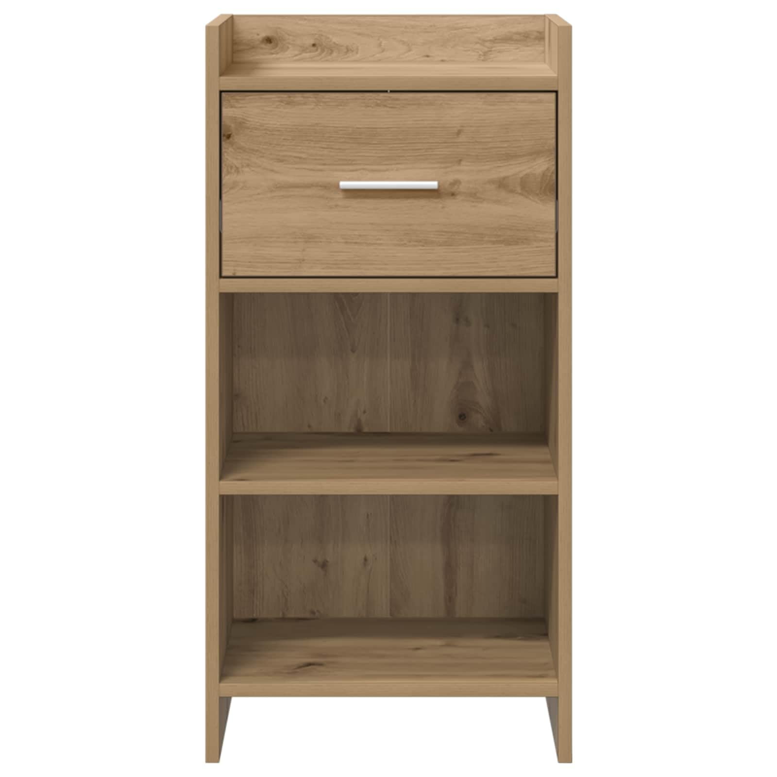 Générique Anrichte aus Holz, 40 x 36 x 80 cm | Regale und Schubladen, Griffe aus Metall, Aufbewahrung für Esszimmer, Wohnzimmer, Flur