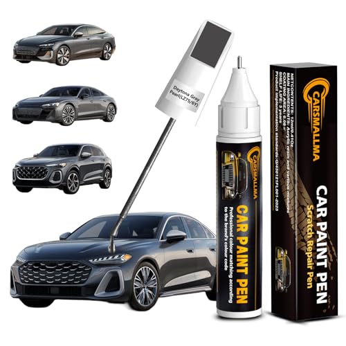 carsmallma LZ7S/6Y Daytona Gray Pearl Car Touch Up Paint for Audi, Color Accurate Car Paint Scratch Repair Pen Kit Quick & Easy Fix Vehicle Chips and Automotive Nicks Scuff by carsmallma - Used condition - US$8.24