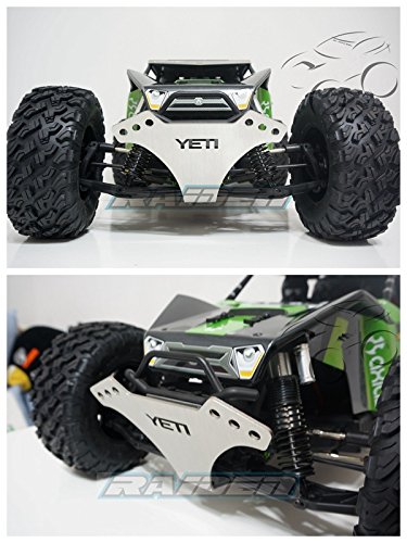 Raiden Axial Yeti Xl 90032 90038 Metal Steel Front Bumper Skid Plate Protector Silver #TOP2