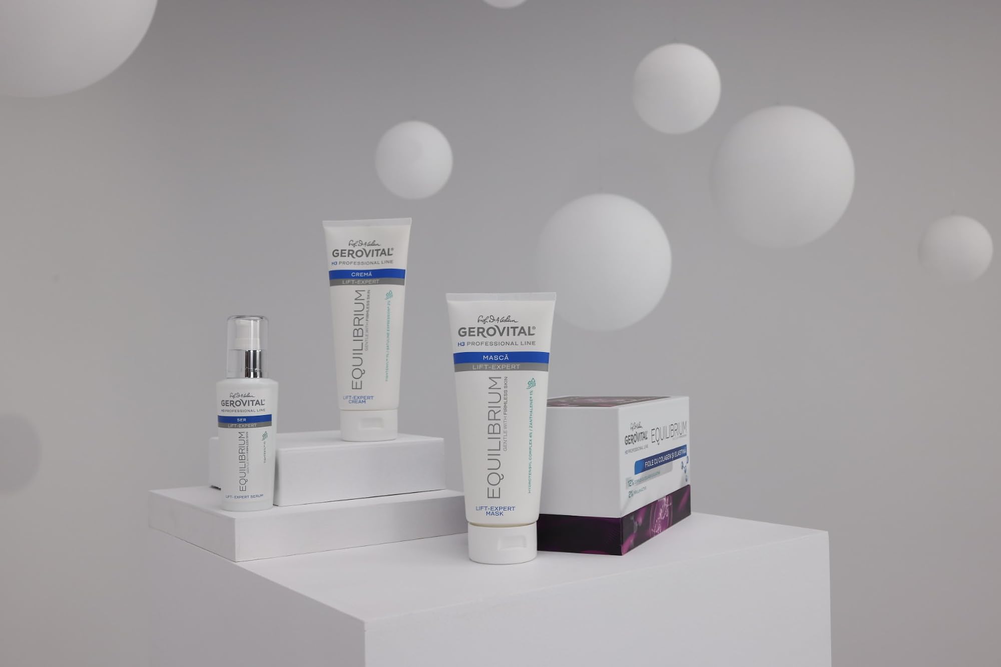 Fiale Professionali con Siero 12% Collagene ed Elastina | Siero Intensamente Idratante e Antirughe | Protezione Antiossidante | Prodotto Professionale, Gerovital H3 Equilibrium 20 Fiale x 2 ml
