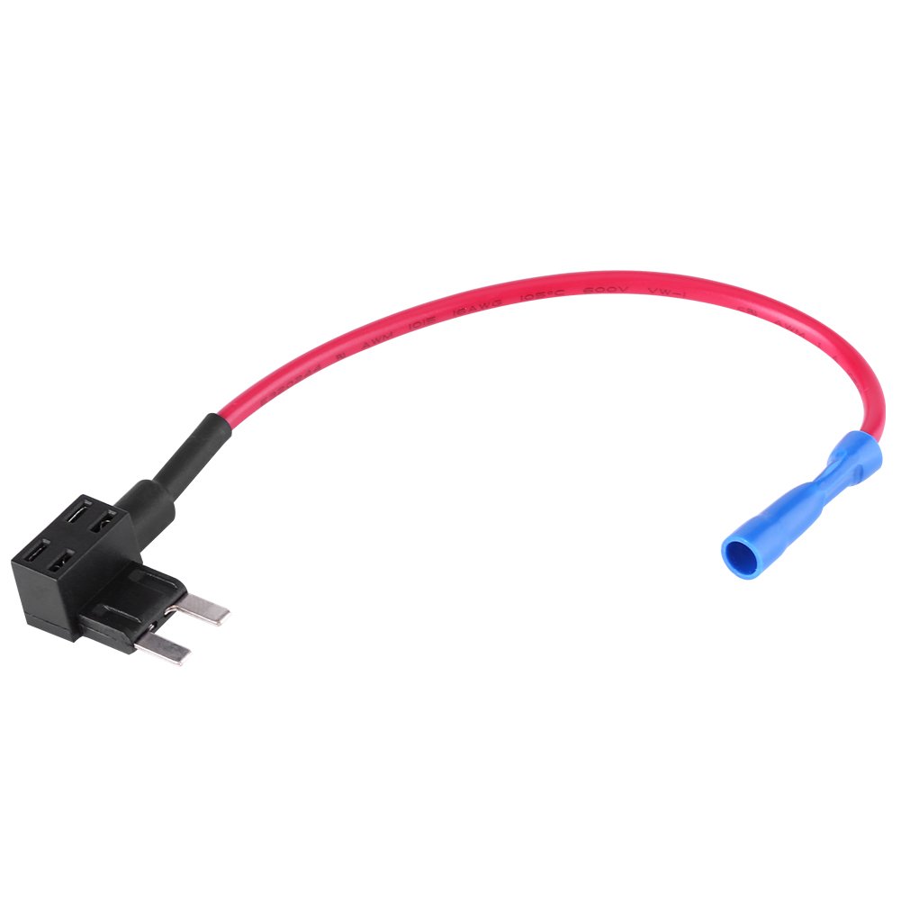 Keenso 5 szt. 12 V samochód dodaj obwód bezpiecznika kran, samochodowy dodaj adapter bezpiecznika ostrze uchwyt bezpiecznika, Pokazany jako zdjęcie, Mini Type