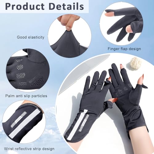Image of PALAY Summer Hand Gloves for Sun Protection Gloves for Women Men UV Protection, UPF 50+ Ice Silk, Touch Screen, with Wrist Extension