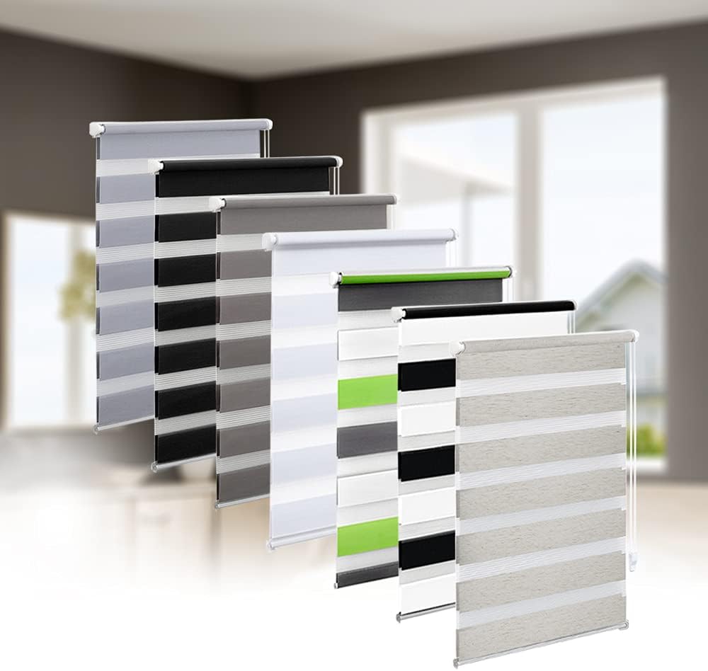 Clamp Fix Double Roller Blind, No Drilling Required, Duo Roller Blind