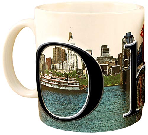 Americaware Ohio Mug de Café Color Relief 18oz miniatura 2