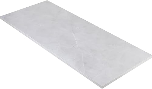 Miniatura 94 de Kaboon Mesa universal de 45.67 x 23.62 pulgadas, escritorio sólido de una pieza, encimera de melamina reversible, escritorios dobles, escritorio en