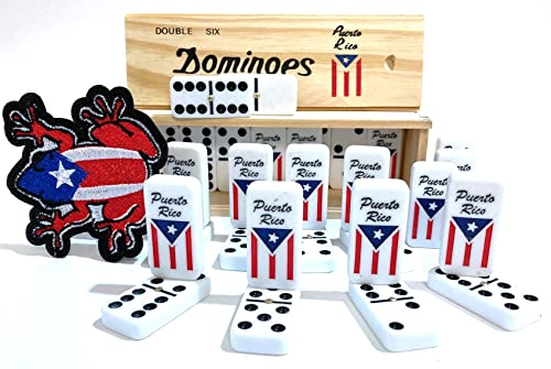 Puerto Rico Dominoes Puerto Rican Flag Dominoes Set , Boricua Pride Dominoes