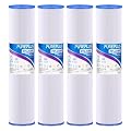 PUREPLUS 30 Micron 20" x 4.5" Whole House Pleated Sediment Filter for Well Water, Replacement Cartridge for ECP20-20BB, AP810-2, SPC-45-2020, R30-20BB, HDC3001, ECP5-20BB, 4Pack